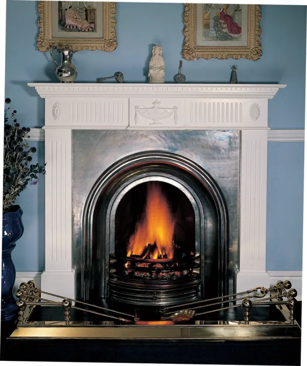 Adam wood mantel