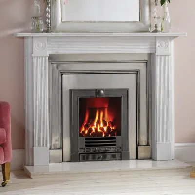 Roundel stone mantel marble