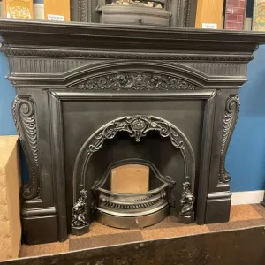 Cast iron mantel